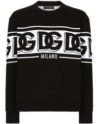 Dolce & Gabbana - Intarsien-Pullover mit rundem Ausschnitt - Lyst