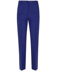 Semicouture - Tia Pressed-Crease Tailored Trousers - Lyst