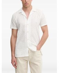 Lindbergh - Broderie-Anglaise Short-Sleeve Shirt - Lyst