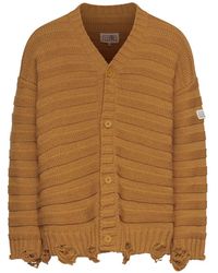 MM6 by Maison Margiela - Wool Cardigan - Lyst