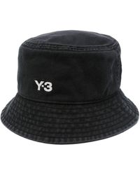 Y-3 - Logo-embroidered Cotton Hat - Lyst