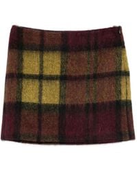 Roberto Collina - Karierter Minirock - Lyst