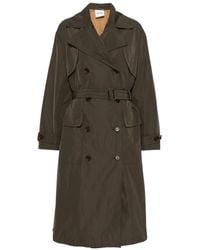 Aspesi - Belted Double-Breasted Coat - Lyst
