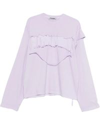 OTTOLINGER - Distressed Long-Sleeve Top - Lyst