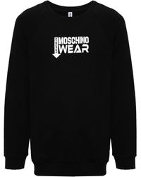 Moschino - Katoenen Sweater Met Logoprint - Lyst