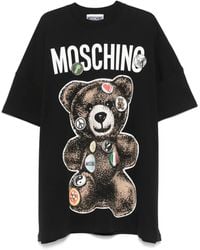 Moschino - Teddy Bear-Print Mini Dress - Lyst
