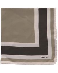 Tom Ford - Striped Silk Pocket Square - Lyst