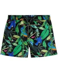 Scotch & Soda - Tropical-Print Drawstring Swim Shorts - Lyst