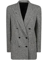 Tagliatore - Houndstooth Double-Breasted Blazer - Lyst