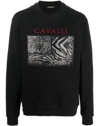 Roberto Cavalli - Sweatshirt mit Logo-Print - Lyst