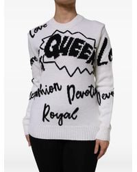 Dolce & Gabbana - Wool Long-Sleeve Crew-Neck Sweater - Lyst
