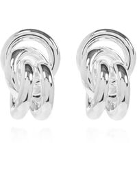 LIE STUDIO - Vera Knot-Detail Earrings - Lyst