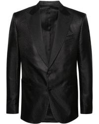 Corneliani - Single-Breasted Silk Blazer - Lyst