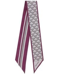 Prada - Bufanda con motivo geométrico - Lyst