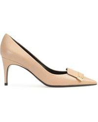 Sergio Rossi - Sr Evolv Lizard-Effect Pumps - Lyst