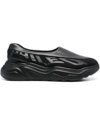 Phileo - Logo-Print Low-Top Laceless Sneakers - Lyst