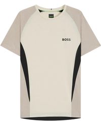 BOSS - Panelled Short-Sleeve T-Shirt - Lyst