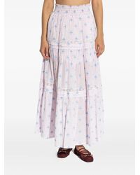 LoveShackFancy - Gonna Lunga Svasata A Fiori - Lyst
