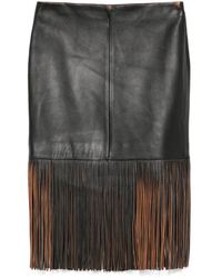 Blumarine - Leather Skirt - Lyst