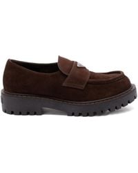 Prada - Loafer aus Wildleder - Lyst