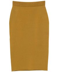 Tom Ford - Belted Knit Midi Skirt - Lyst