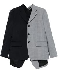 Comme des Garçons - Pinstripe Two-Tone Jacket - Lyst