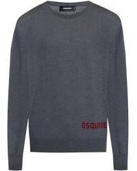 DSquared² - ロゴインターシャ セーター - Lyst