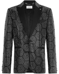 Philipp Plein - Lord Fit Blazer Monogram - Lyst
