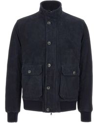 Barba Napoli - Gerippte Jacke mit Knopfverschluss - Lyst