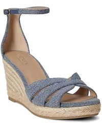 Ralph Lauren - Nellie Wedge-Heel Espadrilles - Lyst