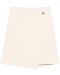 JOSEPH - Button-Detail Wrap Skirt - Lyst