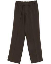 Sandro - Elasticated Wide-Leg Trousers - Lyst