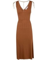 Elisabetta Franchi - Midi Knit Dress - Lyst