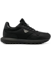 Emporio Armani - Sneakers Mit Logo-Anhänger - Lyst