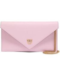 Pinko - レザークラッチバッグ - Lyst