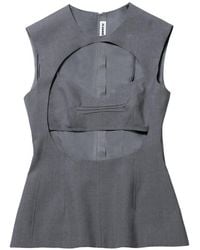 Jil Sander - Cut-Out Sleeveless Top - Lyst
