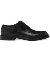 Dolce & Gabbana - Derby-Schuhe Mit Dg-Schild - Lyst