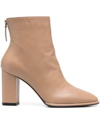 Le Silla - Elsa 85Mm Leather Ankle Boots - Lyst