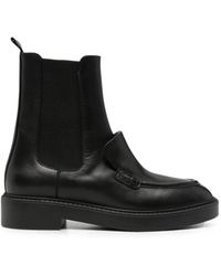 SERGIO MORETTI FIRENZE - Round-Toe Leather Chelsea Boots - Lyst