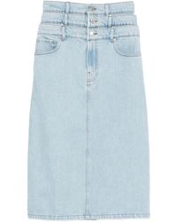 Viktor & Rolf - Falda Vaquera Con Triple Capa - Lyst