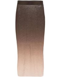 ANDREADAMO - Rhinestone-Embellished Midi Skirt - Lyst