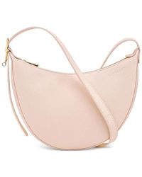 Longchamp - Small Le Foulonné Grained-Leather Crossbody Bag - Lyst