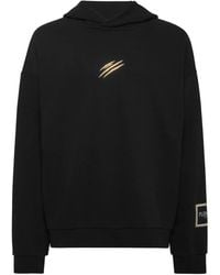 Philipp Plein - Label Hoodie - Lyst