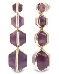 Eddie Borgo - Honeycomb Amethyst Drop Earrings - Lyst