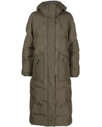 Ganni - Recycled-polyamide Hooded Coat - Lyst