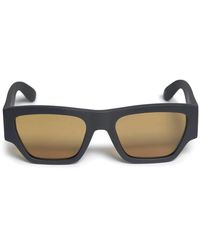 McQueen - Angled Rectangle-Frame Sunglasses - Lyst