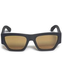 McQueen - Angled Rectangle-Frame Sunglasses - Lyst