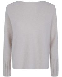 Antonelli - Pullover Mit U-Boot-Ausschnitt - Lyst