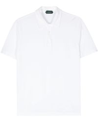 Zanone - Organic-cotton Polo Shirt - Lyst