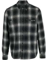 Amiri - Kariertes Hemd Mit Logo-Patch - Lyst